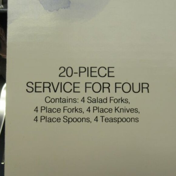 Oneida Stainless MANSFIELD 20 Piece 4-Place Settings, Original Box, U.S.A. - Picture 6 of 7